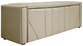 Calçadeira Baú Solteiro Minsk P02 90 cm para cama Box Corano - ADJ Decor
