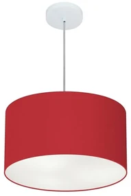 Pendente Cilíndrico Bordô MJ-4099 Para Mesa de Jantar e Estar
