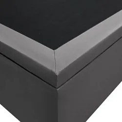 Base Box Baú para Cama Solteiro 88x188cm Liz S05 Sintético Cinza - Mpo