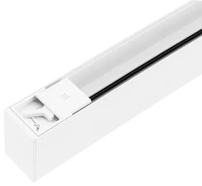 Trilho Sobrepor Eletrificado Aluminio Branco 2m Trace