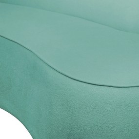 Sofá 3 Lugares Orgânico 180cm Pé Dourado Morgan Bouclê D03 - D'Rossi - Verde Menta