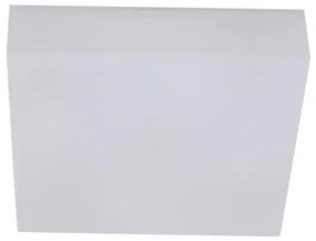 Plafon Sobrepor Quadrado Acrilico Branco 36cm Valencia