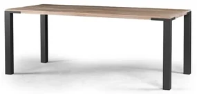 Mesa Jantar Broadway Driftwood com Base Grafite 140cm - 45405 Sun House