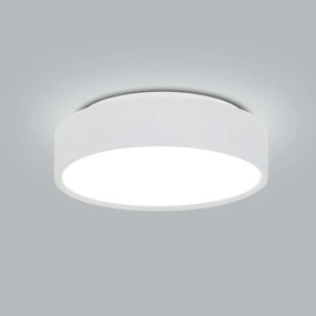 Plafon De Sobrepor Redondo Clear Ø42X11Cm 4Xe27 / Metal E Acrilico | U... (ORV-V - Ouro Velho Escovado)