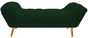 Calçadeira Estofada Veneza 160 cm Queen Size Suede Verde - ADJ Decor