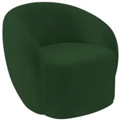 Poltrona para Sala de Estar Orgânica Kit com 2 Garbin Z08 Veludo Verde