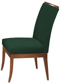 Conjunto 4 Cadeiras Sala de Jantar Lana Aveludado Verde