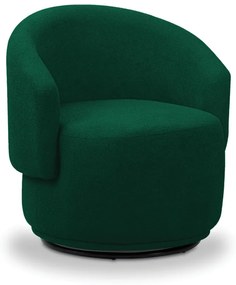 Poltrona Decorativa Orgânica Giratória Névoa Bouclê E03 - D'Rossi - Verde