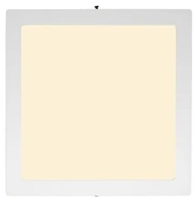 Plafon Led Sobrepor Branco 18W 22,5X22,5Cm Yamamura - LED BRANCO QUENTE (3000K)