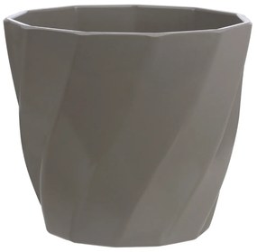 Vaso Torcido Decorativo Cinza 8,5x9,5 cm - D'Rossi