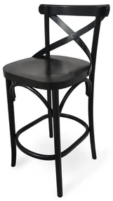 Banqueta X Madeira Maciça Design by Michael Thonet
