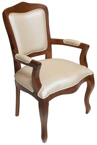 Cadeira Bourbon c/ Braço s/ Aplique - Freijó Clássico Kleiner