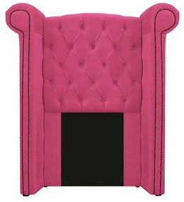 Kit Cabeceira e Calçadeira Veneza 100 cm Solteiro Corano Pink - ADJ Decor