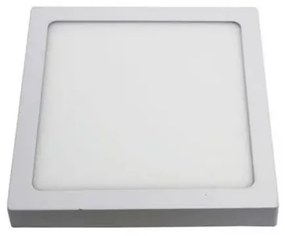 Plafon Led Sobrepor Quadrado Branco 24W Yamamura - LED BRANCO FRIO (6000K)