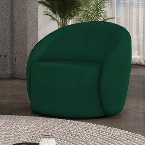 Poltrona Decorativa Orgânica Lua Bouclê D03 - D'Rossi - Verde