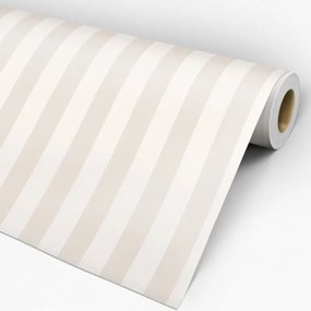 Papel de Parede Listrado Bege 0.52m x 3.00m