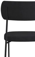 Cadeira Estofada Milli Corano/Linho F02 Caramelo/Grafite - Mpozenato