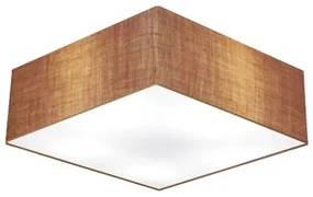 Plafon Para Sala Quadrado SL-3059 Cúpula Cor Palha