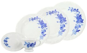 Aparelho De Jantar E Chá Porcelana Schmidt 30 Peças - Dec. Cora 2267