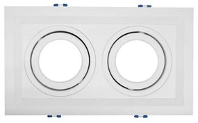 Plafon Aluminio Embutir 24Cm Recuado Ii - BRANCO