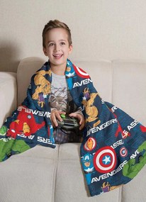 Manta Infantil Fleece Avengers 125x150 cm