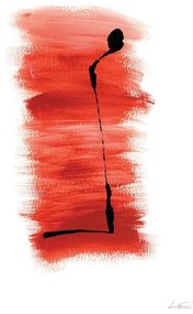 Quadro Decorativo Abstrato Vermelho e Preto 2 - CZ 44159