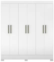 Guarda Roupa Casal 180cm 6 Portas Vanci D02 Branco - Mpozenato