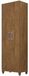 Armário Multiuso Organizador 2 Portas Astrid Z17 Castanho Wood - Mpoze