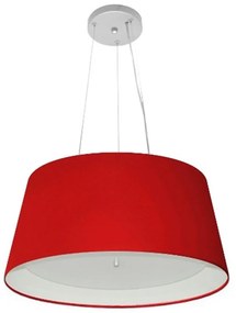 Lustre Pendente Cone Vivare Md-4144 Cúpula em Tecido 25x50x40cm - Bivolt