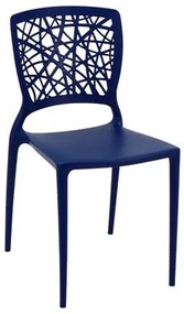 Cadeira Tramontina Joana Azul Yale em Polipropileno e Fibra de Vidro