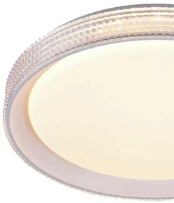 Plafon Elegance Redondo Ø50X08Cm Led 36W 3000K Bivolt Acrílico Cristal...