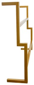 Porta Toalha de Banho Industrial Metálico 60 cm - D'Rossi - Dourado