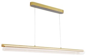 Pendente Dome120X12X06Cm Led 25W 3000K Bivolt Dourado - Usina Imports...