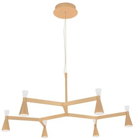 Pendente Led Metal Aluminio 36W 3000K Ramus - CHAMPAGNE