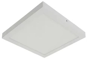 Plafon Led Sobrepor Quadrado Aluminio Branco 24W Yamamura - LED BRANCO NEUTRO (4000K)