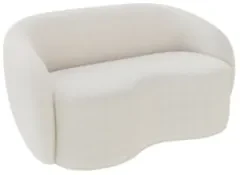 Sofá 3 Lugares Living Orgânico Sala de Estar 180cm Garbin Z08 Boucle B