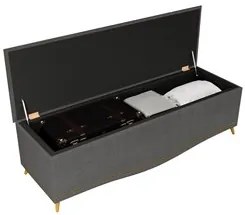 Cabeceira Cama Box Casal Queen 160cm Com Calçadeira Baú Imperial J02 L