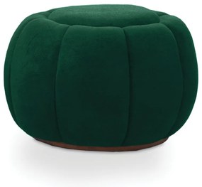 Puff Redondo Orgânico para Sala Cloud Bouclê E03 - D'Rossi - Verde