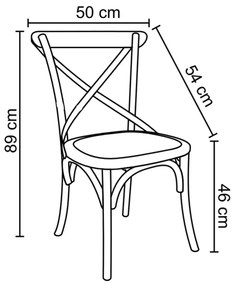 Kit 4 Cadeiras Decorativas Sala De Jantar Cozinha Danna Rattan Natural Amarela G56 - Gran Belo
