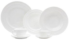 Jogo Jantar 42 Peças Porcelana Bambu Branco 18176 Wolff