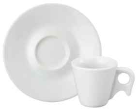 Xicara Café Com Pires 70Ml Porcelana Schmidt - Mod. Bird 182