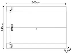 Painel para TV Suspenso 75 Pol 200cm Chile C05 Off White Matte/Freijó