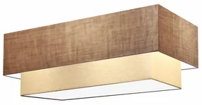 Plafon Para Dormitório Retangular SD-3071 Cúpula Cor Palha Bege