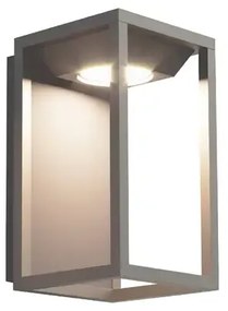 Arandela Led Aluminio 5W 3000K Ip54 Molde - CINZA ESVERDEADO