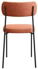Kit 4 Cadeiras Estofadas Milli Veludo 400 F02 Terracota - Mpozenato