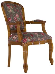 Poltrona Luis Felipe com Braço - Wood Prime 16374 Liso