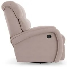 Poltrona do Papai Reclinável Kalie Glider Giratória USB FH9 Veludo Ros