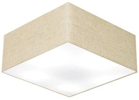Plafon Quadrado Vivare Md-3012 Cúpula em Tecido 21/50x50cm - Bivolt