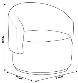 Poltrona Decorativa Orgânica Giratória Kit 2 Névoa Bouclê Bege E03 - D'Rossi