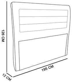 Cabeceira Gomada Rossi 1,95 cm Corano D'Rossi - Nozes